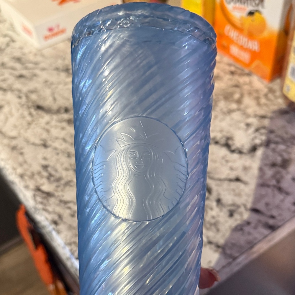 Starbucks Textured Light Blue Tumbler